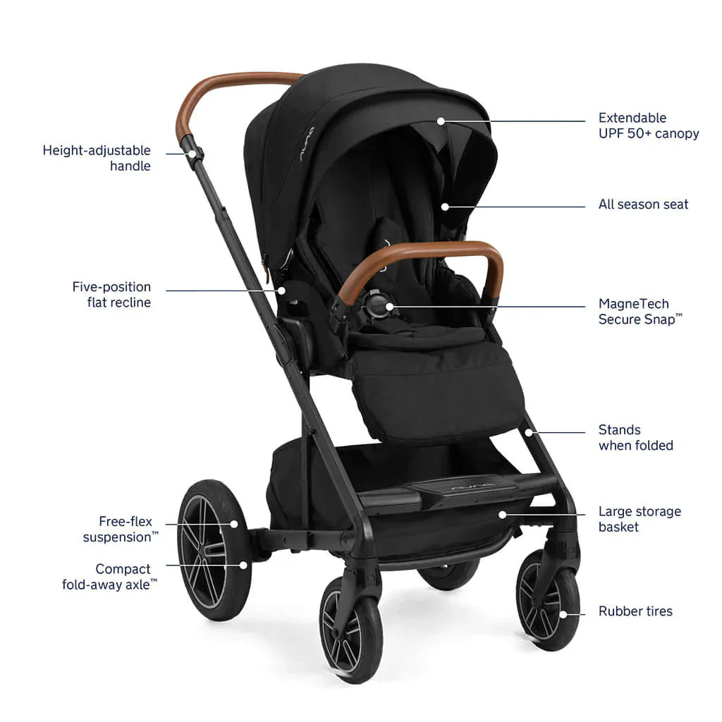 Carrinho De Bebê Travel Sistem Nuna Mixx Next Caviar - Smooth Ride Suspension System